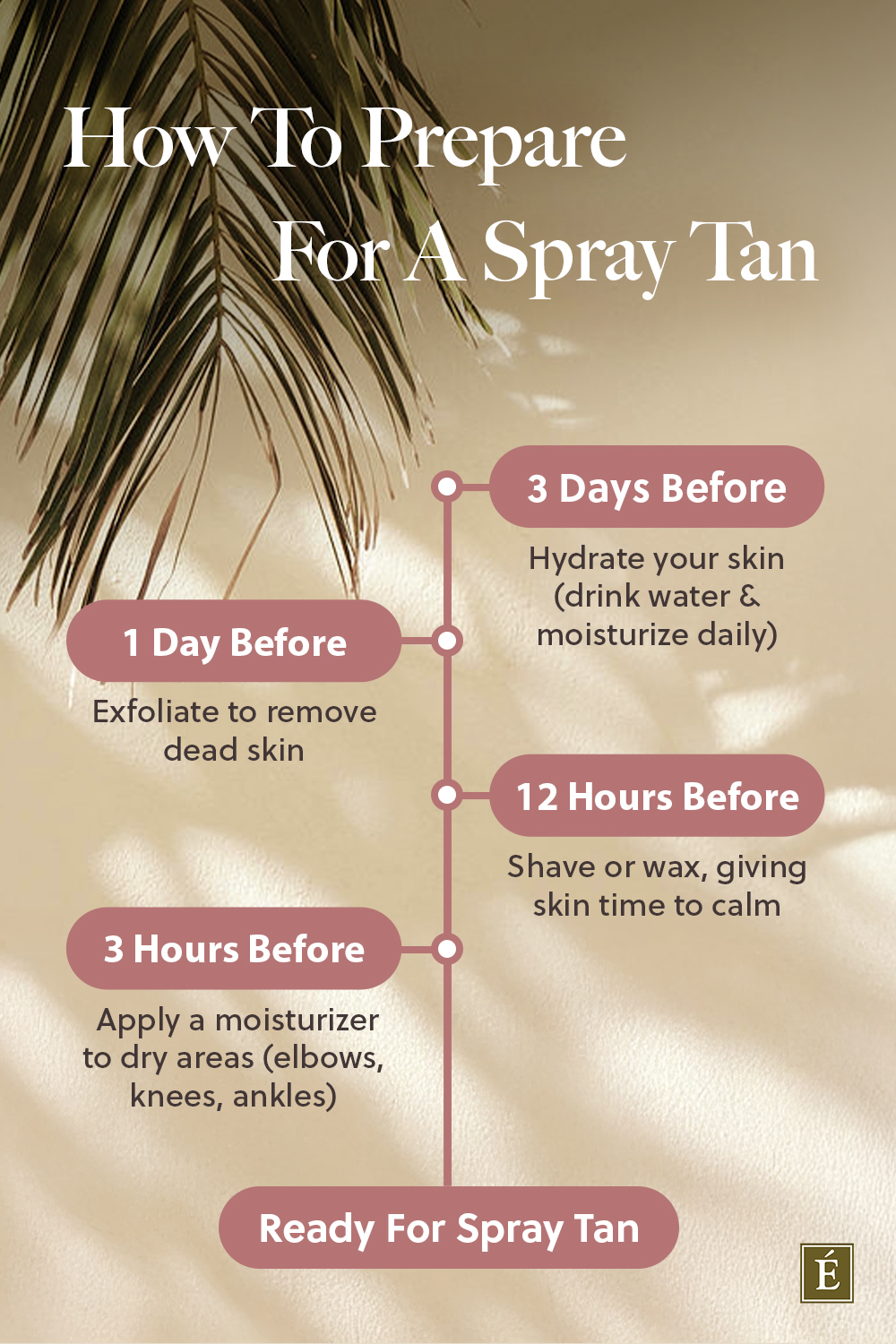 How to prepare for a spray tan